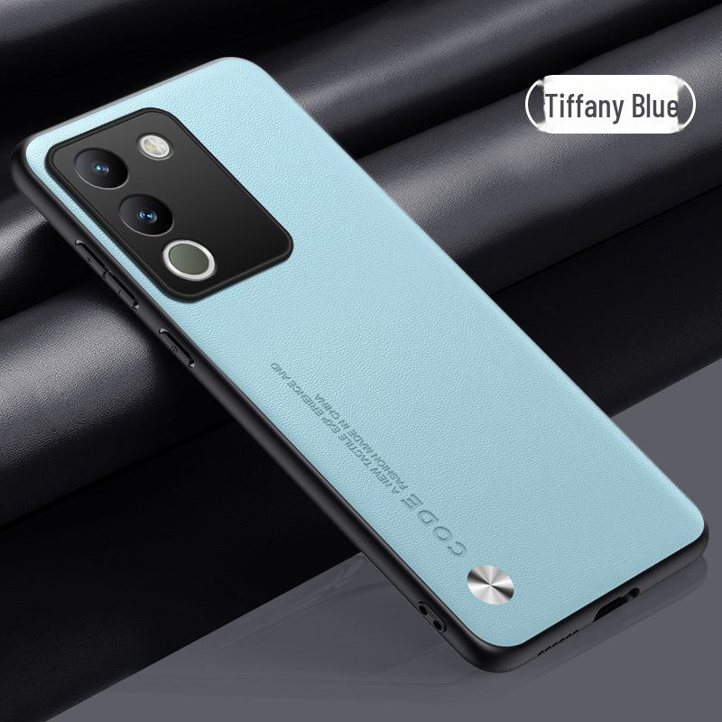 New Protective Cover for Vivos17Pro, S16e, S15, and S12 with Kevlar Anti-fall Feature In Official Plain Leather Design.