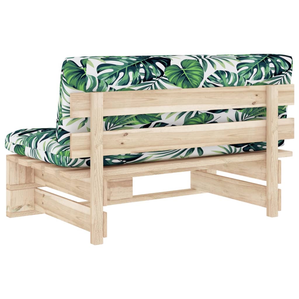 Vidaxl Ogrodowa Sofa Środkowa Z Palet, Impregnowane Drewno Sosnowe