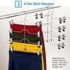 4-Layer MultiFunctional Stainless Steel Clothes Hangers With 8 Clips Pants Storage Rack Closet Organizer Space Saving 1PC