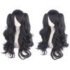 80cm Long Curly Cosplay Wig with 2 Ponytails Women Layered Wigs Pink Blue Gold Curly Wigs  Carnival