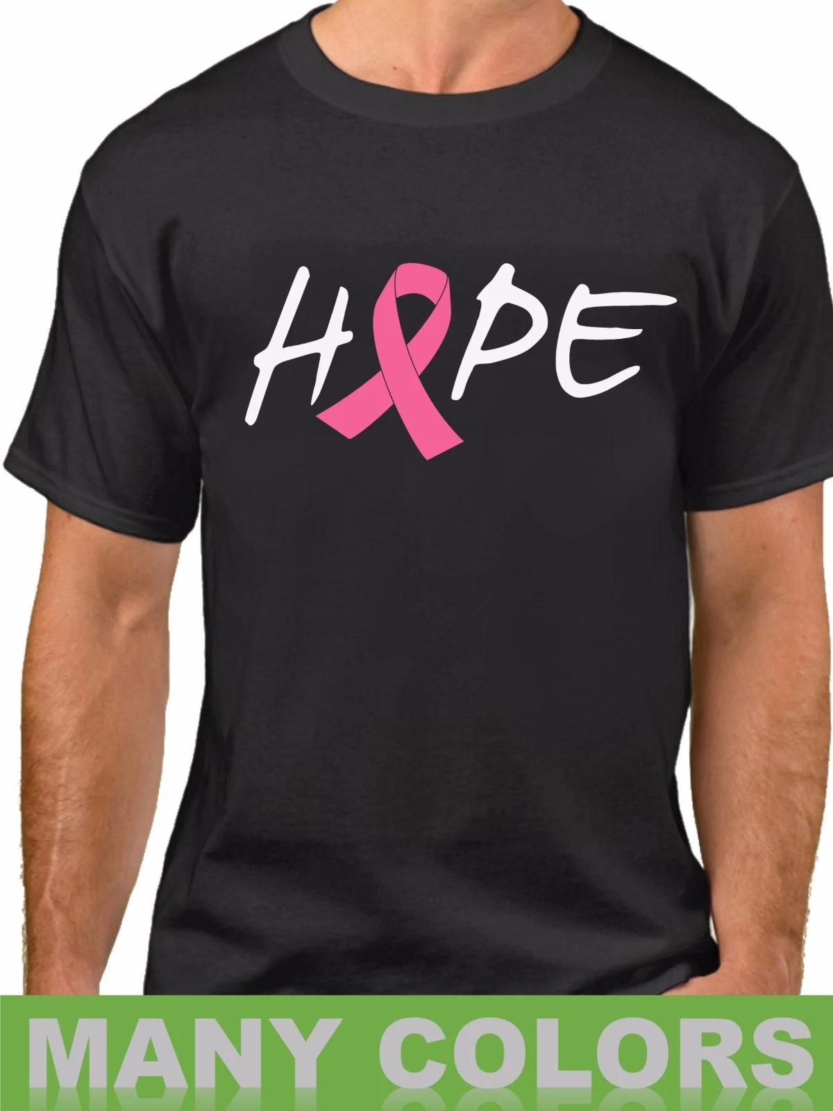 Mens Hope Just Beat It T Shirt Pink Ribbon Support Awareness Month Tee M