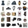 50 Sheets Urban Modern Retro Stickers: Downtown Girl DIY Creative Decoration for Computer