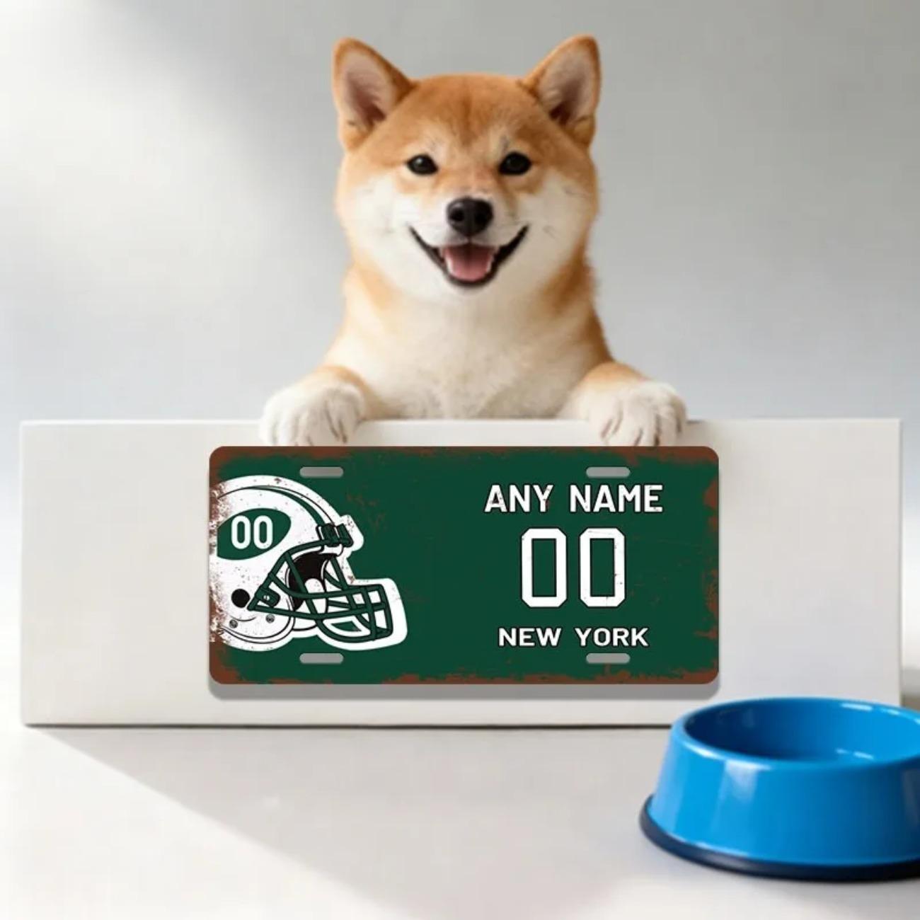 Custom New York Aluminum Metal Sign Vintage Wall Decor чёрный