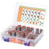 174 Stück 12 Kits DT-Serie DT-Steckverbinder-Kit 2 3 4 6 8 12-Pin-Steckverbinder mit Größe 16 gestanzten Kontakten für Deutsch-Steckverbinder, IP68 Wasserdicht Automobil