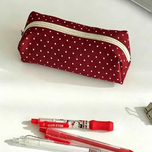 Dwuwarstwowa torba do przechowywania Kawaii piórnik uroczy piórnik duża pojemność przenośna torba na artykuły piśmiennicze zapinana na zamek błyskawiczny artykuły szkolne artykuły biurowe