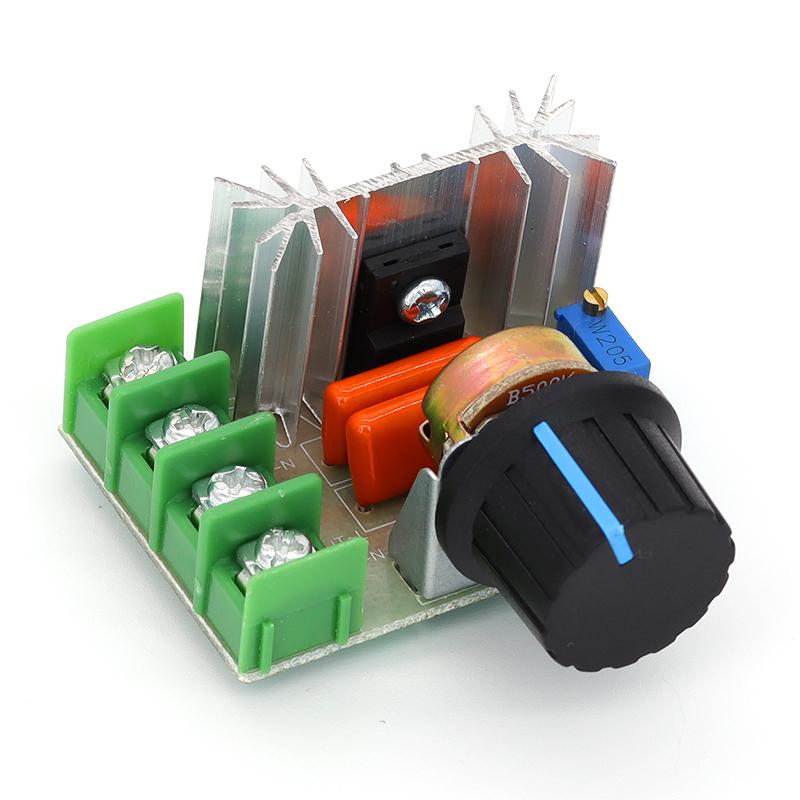 AC 220V 2000W SCR Voltage Regulator Dimming Dimmers Motor Speed Controller Thermostat Electronic Voltage Regulator Module Javino