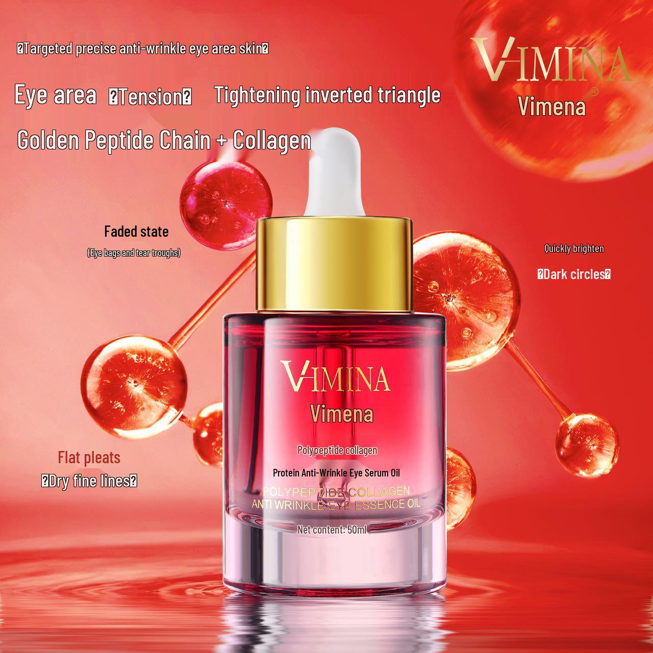 

Weimena Anti-Wrinkle Peptide Collagen Eye Serum: Lifting, Firming, Moisturizing Skincare.