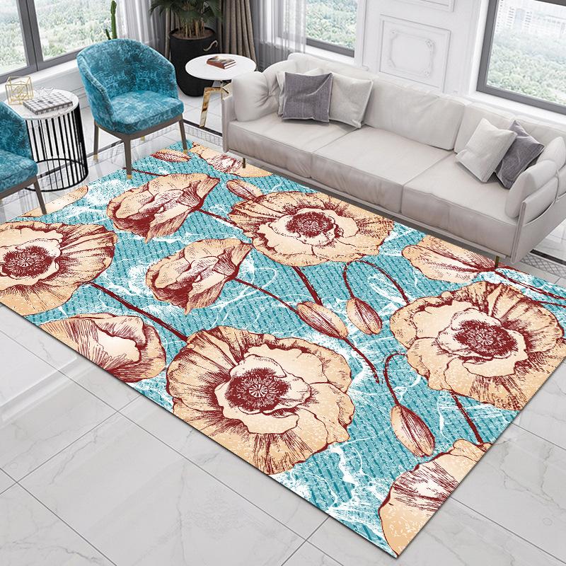 Nordic Ethnic Style Carpet Living Room Bedroom Sofa Coffee Table Tatami Bohemian Home Carpet