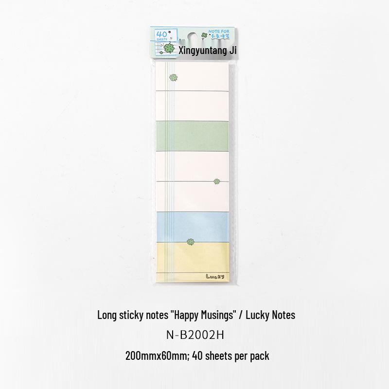 Happy Ramblings Sticky Notes: Fresh Cute Illustration Memo Pad