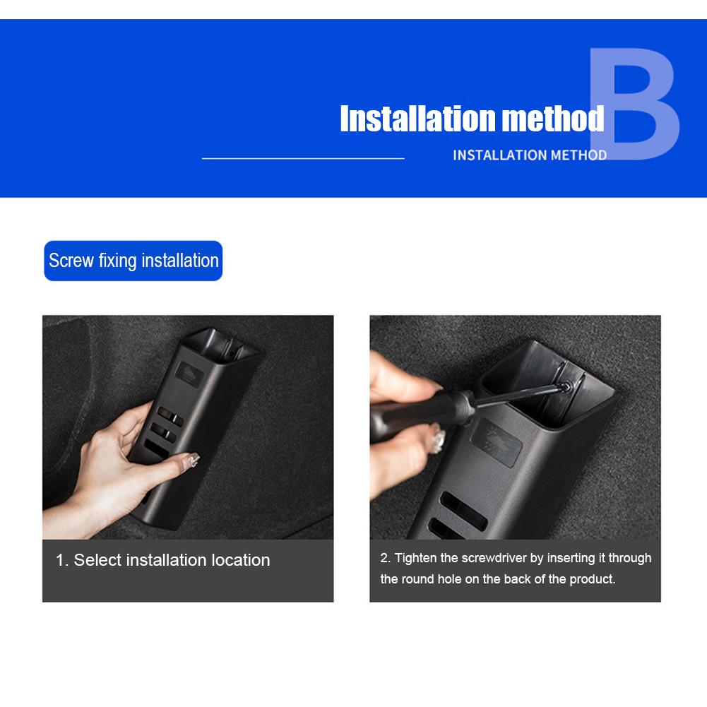 Soporte Universal para Paraguas de Coche Caja de Almacenamiento Impermeable para Maletero de SUV Sedán Organizador Contenedor para Equipo de Lluvia Cubo de Basura de Coche Asiento Trasero