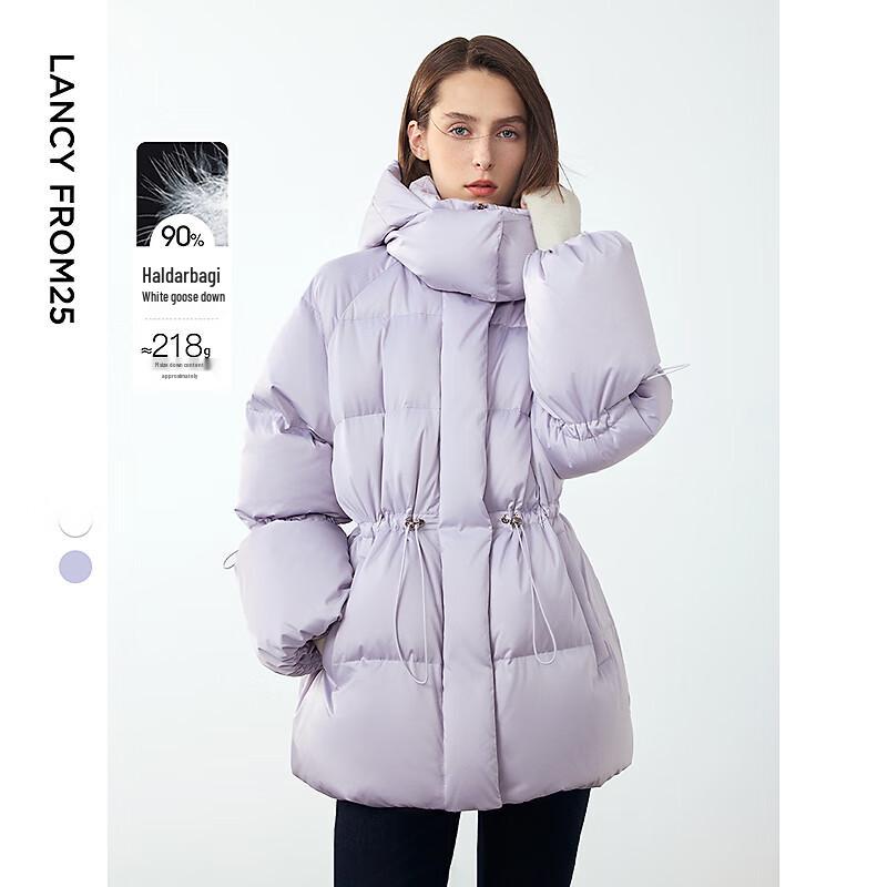 

Langzi Women s Hooded White Goose Down Jacket L
