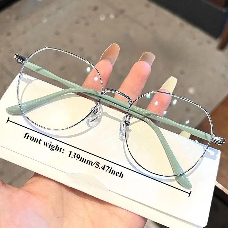 Women Anti-blue Light Glasses Anti Radiation Glasses For Woman Metal Frame Eyeglasses