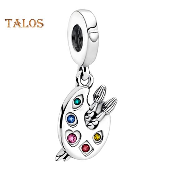 

Палитра художника с кистями подвеска подвеска для сумки стразы декор браслет ожерелье DIY кулон ювелирные изделия аксессуар брелок кулон A