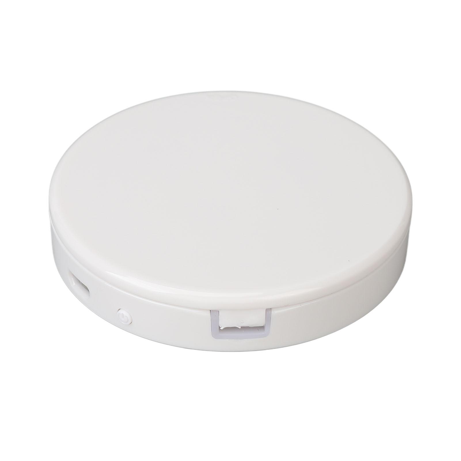 

3X Magnifying Compact Mirror Double Sided LED Adjustable Lighting Rechargeable Foldable Pocket Makeup Mirror White белый