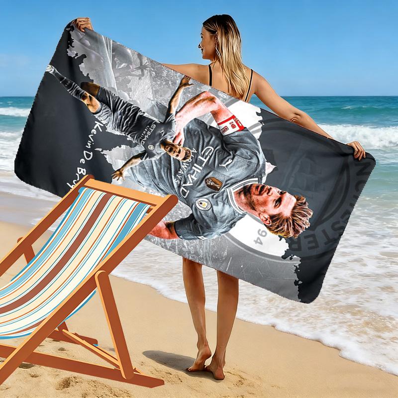 Kevin De Bruyne Manchester City'S Star Player Beach Towel Outdoor Camping Portable For Travel Seaside Quickdrying Swim Towel Swim Beach Towel