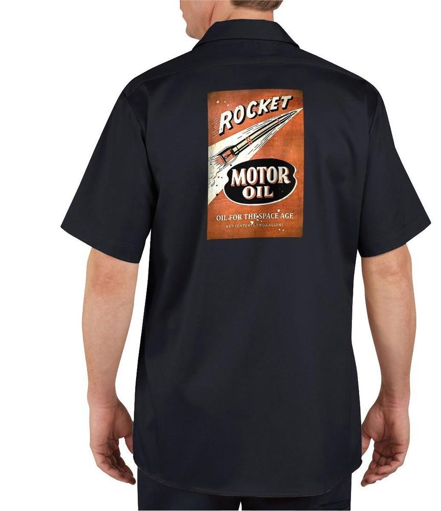 

Rocket Motor Oil - Mechanics Graphic Work Shirt Short Sleeve Unisex T-Shirt S