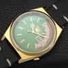 SEIKO 5 AUTOMATIC VINTAGE REFURBISHED 6309A JAPAN MENS GREEN WATCH a440704-4