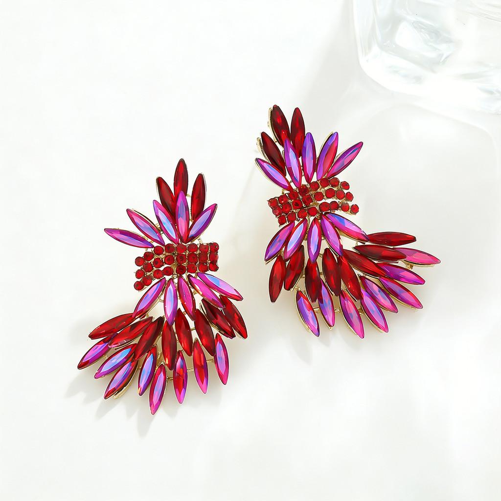 Elegant Light Luxury Alloy Drop Earrings For Women With Modern Geometric Design