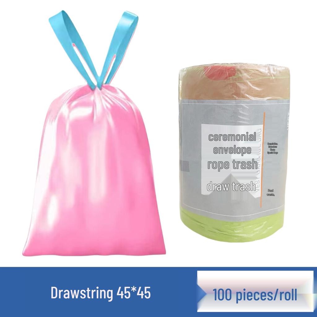 Large Drawstring Trash Bags - Thick, Durable, Kitchen & Home Use