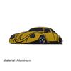 Aluminum sports car styling for Truck SUV Bumper Window Decor Cover Scratches car Fender trunk Tail Rear Decal Emblem Badge Sticker