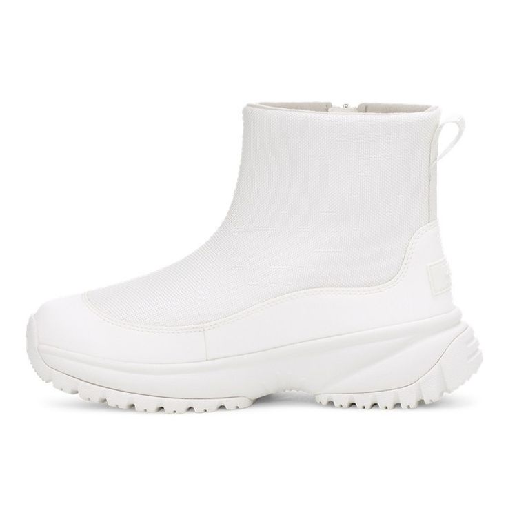 

UGG Yose Zip Suede Теплые Прочные Нескользящие Простые Удобные Короткие Зимние Ботинки Женские Ботинки Белые 1112329-WHT