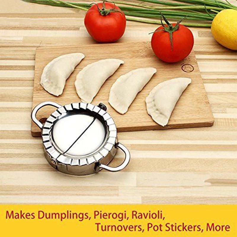 Convenient Home Dumpling Tool 304 Stainless Steel Dumpling Press Mold In Silver