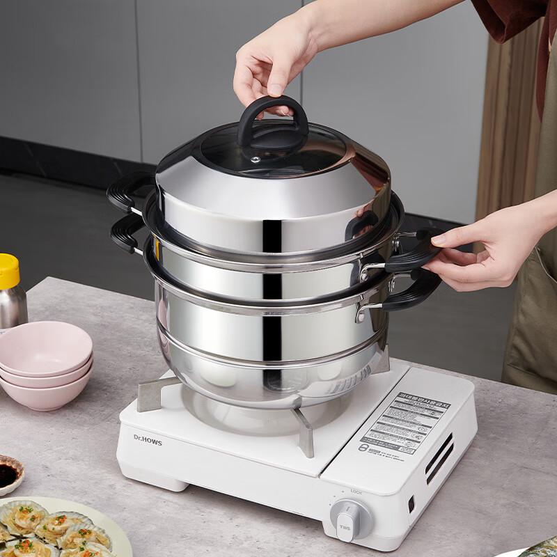 BSITN Flerlags Stekepanne i Rustfritt Stål