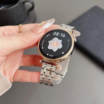 18mm Damski Stalowy Pasek do Huawei Watch GT5 GT4 41mm Luksusowa Cienka Bransoleta Pętla do HUAWEI WATCH GT5Pro 42mm Metalowy Pasek
