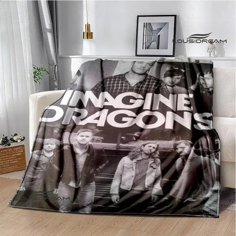 Rock Band Imagine Dragons Printed blankets Flannel Warm blanket Soft Cozy Blanket Travel Blankets bed linings Birthday Gift