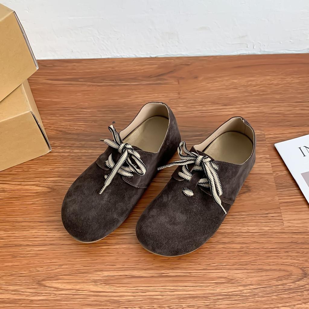 Boken shoes platform shoes women's 2025 winter new Internet celebrity big head women's shoes campus lazy wind casual shoes women