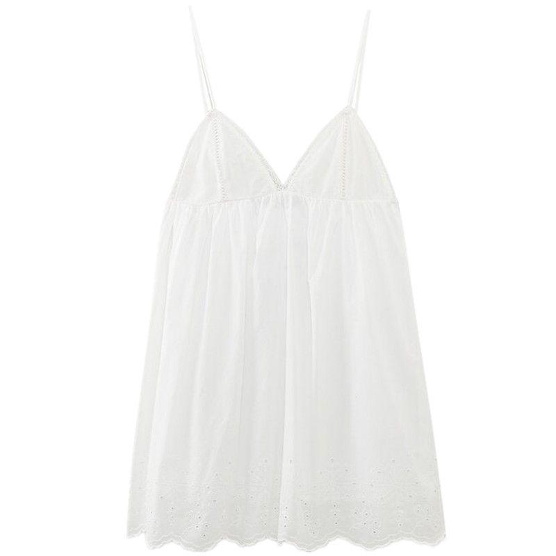 

Fashion Style 2024 Spring New Arrival Women s Clothing Easiest for Match V Neck Open Back Lace Sling Dress 7521330 250 White S