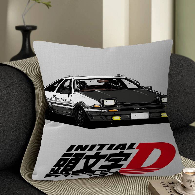 IInitial D AE JDM CAR Personalized Pillow Cover Kids Bedroom Wild Party Decor Pillowcase Kid Birthday Shower Gift
