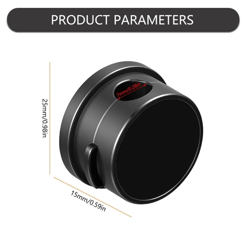 6Pieces 360 Degree Rotating Cord Keeper Magnetic Cable Organiser Adhesive Cable Clip For Desk Cable Cord Management