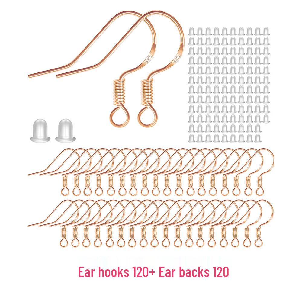 Gold-Plated S925 Silver Copper Ear Hooks for DIY Handmade Earrings