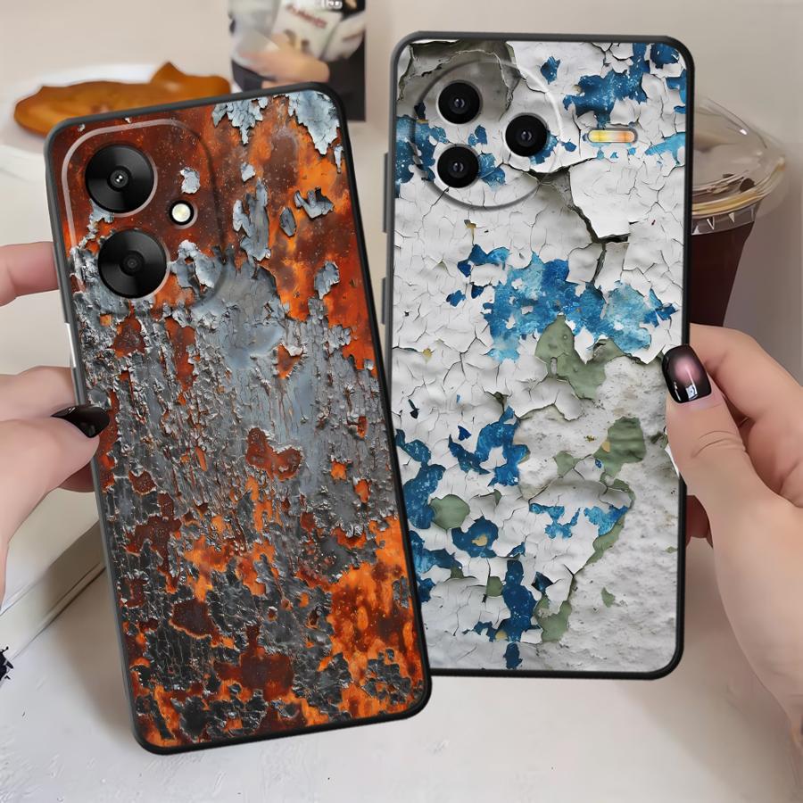 Funda Phone Cover Case for Xiaomi Redmi 13C A5 9A 9C 9T K60 12 12C A1 A2 Plus K40 K50 Gaming 10 Rust Art