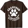 Grandpaw Dog Grandpa Grandfather Funny Vintage Grand Paw Men T-Shirt