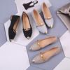 Korean Version of Women's Shoes Versatile and Comfortable Pointed Flat-soled Single Shoes Shallow Mouth Women's Single Shoes Spring and Summer