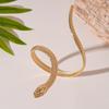 Pulsera Hiphop Punk Forma de Serpiente para Mujeres Hombres Vintage Apertura Retorcida Anillos de Pulsera Conjunto de Joyería con Colgante Statement Y2K