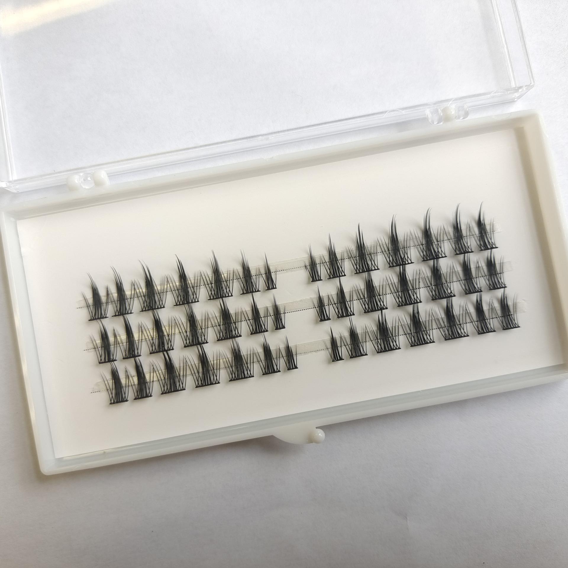 

White Moonlight Russian Eyelash Clusters Cluster D