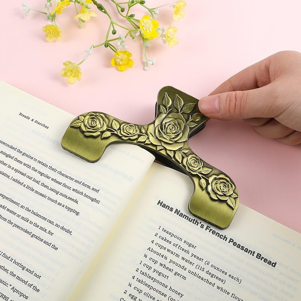 Zinc Zinc Zinc Alloy Metal Book Clips Exquisite Embossed Piano Sheet Music Folder  Decorating Journals