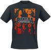 Pantera Cowboys From Hell Tee, Thrash Metal T-Shirt with 4-Square Band Portraits & Full Back Print, Metal Fan Merch