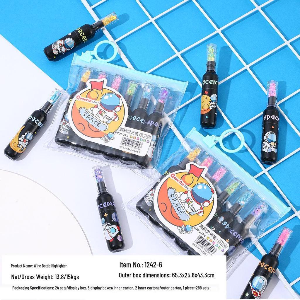 6-Color Mini Pill Highlighter & Marker Set