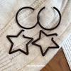 Steel Needle Acrylic Round Star Stud Earrings Casual Simple Daily Commute Versatile Earrings Design Sense Niche Earrings