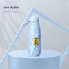 Compact Black Capsule Umbrella with UV and Rain Protection - Five-Fold Design