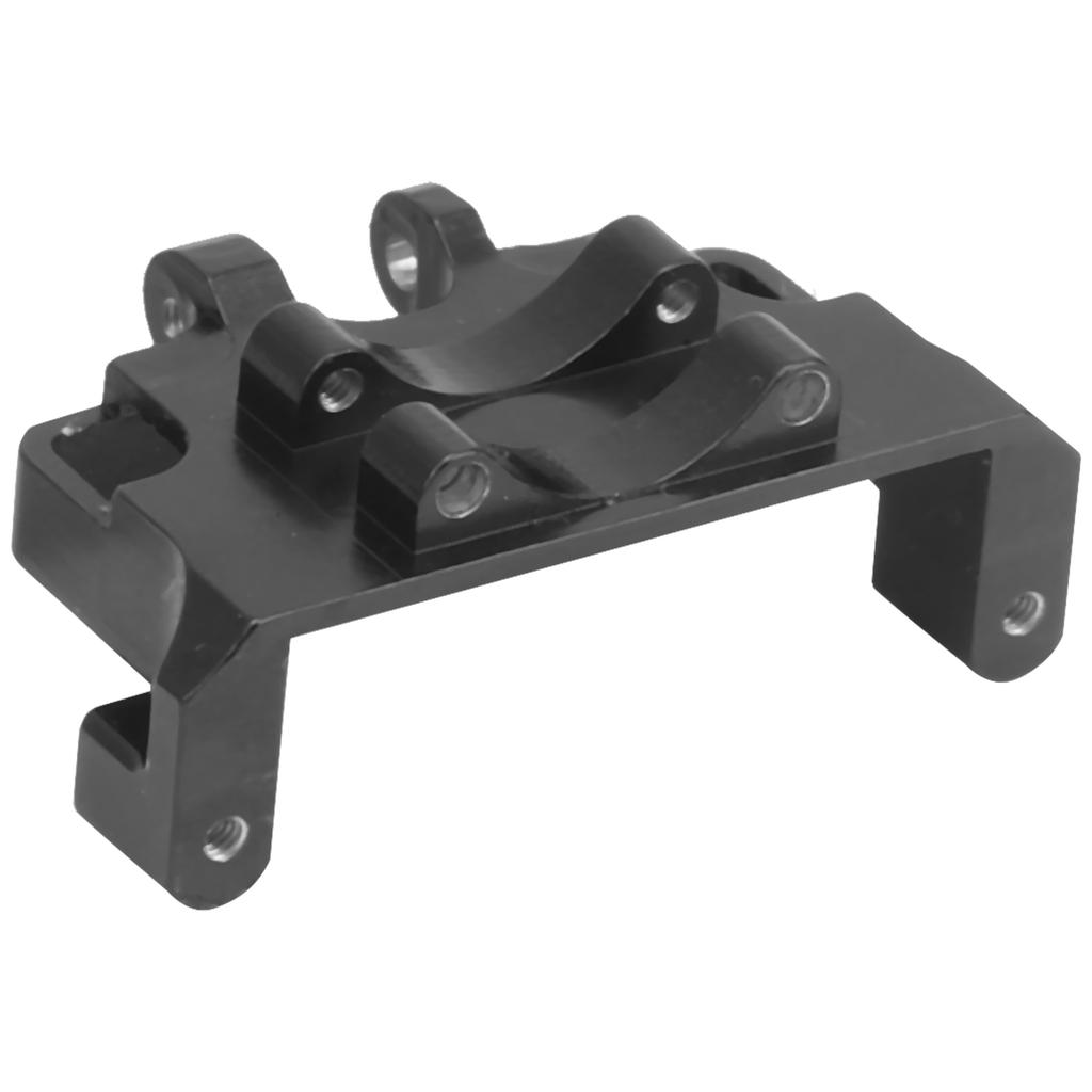 Aluminium Steering Gear Fixed Mount Servo Mount Bracket for Axial SCX24 90081 1 24 RC CarBlack