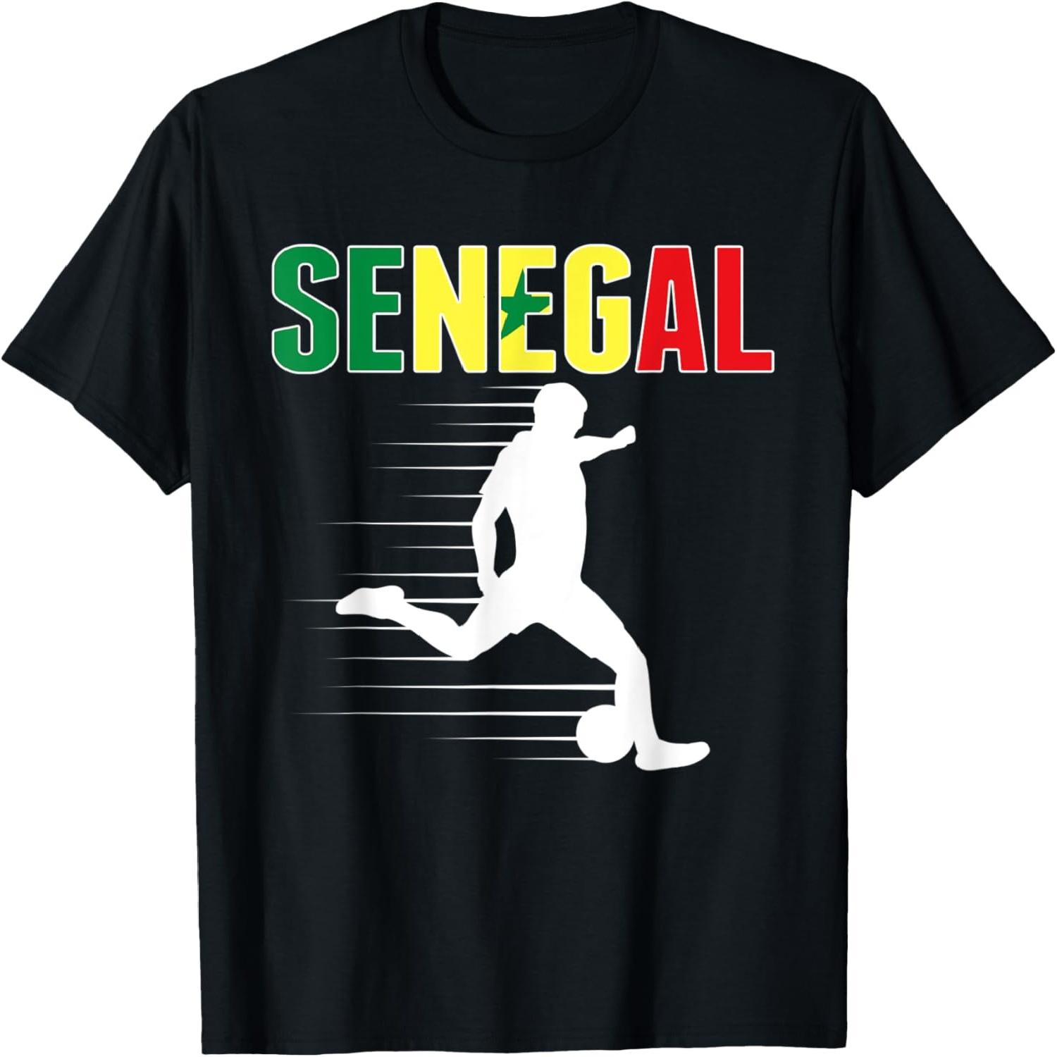 Senegal Soccer Fans Jersey Proud Senegalese Football Lovers T-Shirt(2) S