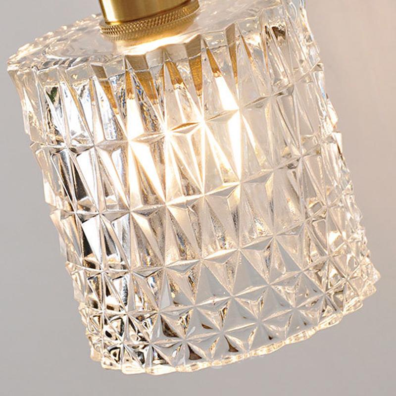 Cylindrical Japanese Retro Brass Wall Lamp Modern Nordic Bedside Wall Lamp Simple Bathroom Mirror Mirror Headlight