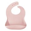 Silicone Bib for Children with Fastener Pink MinikOiOi 1 Pc.