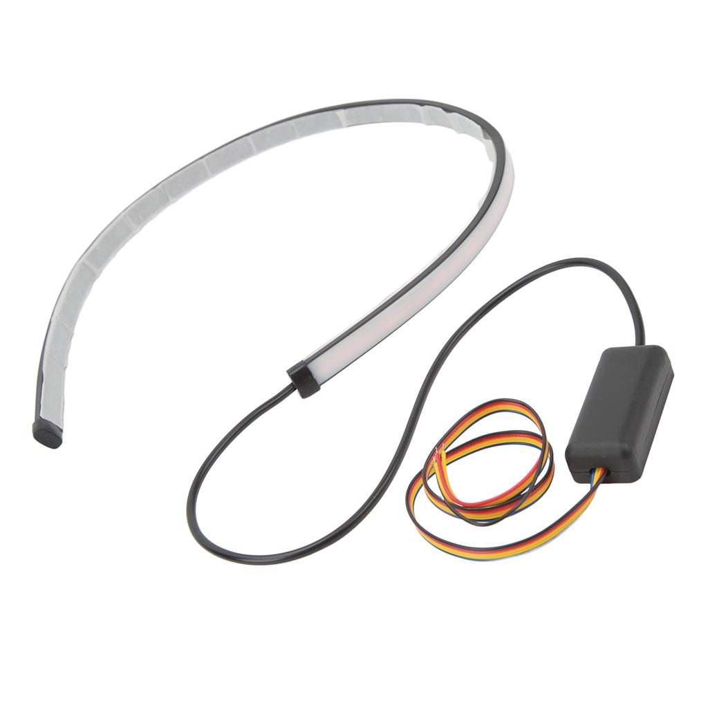 Barre de feux de position arrière et de freinage 12V, lumière de signalisation séquentielle ambre et rouge pour voiture, moto, véhicule électrique