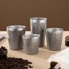 Shangqi Vintage 304 Stainless Steel Double-Layer Coffee & Water Cup